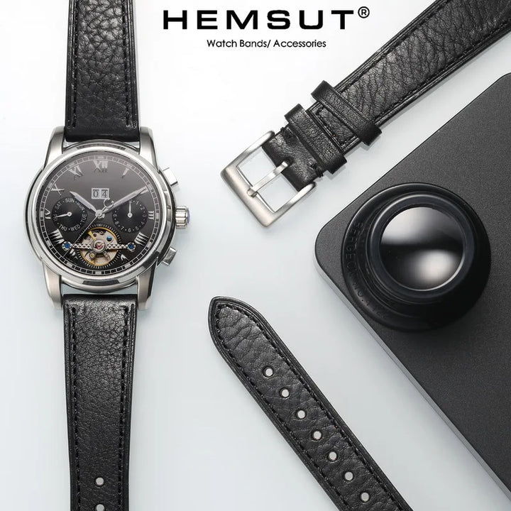 HEMSUT Handmade Italian Cowhide Leather Watch Strap 18-22mm