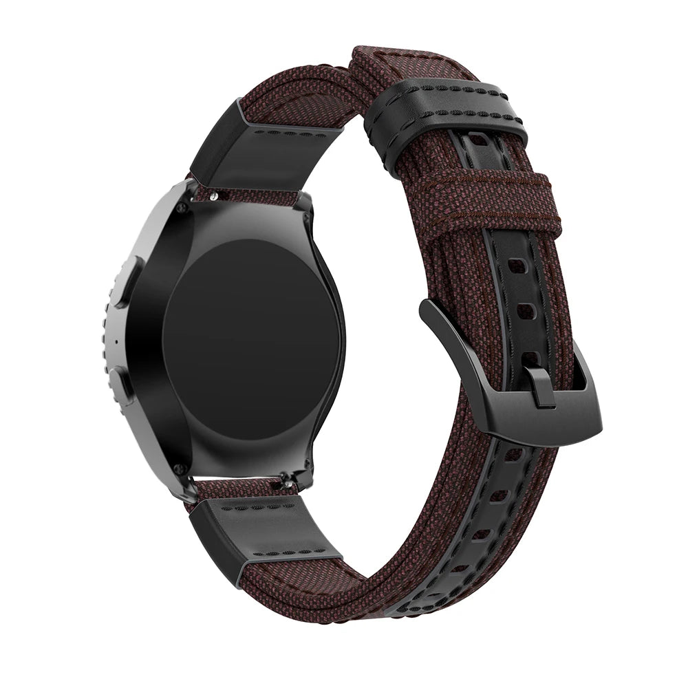 Canvas Strap for Samsung Gear S2, S3 & Galaxy Watch (20-22mm)