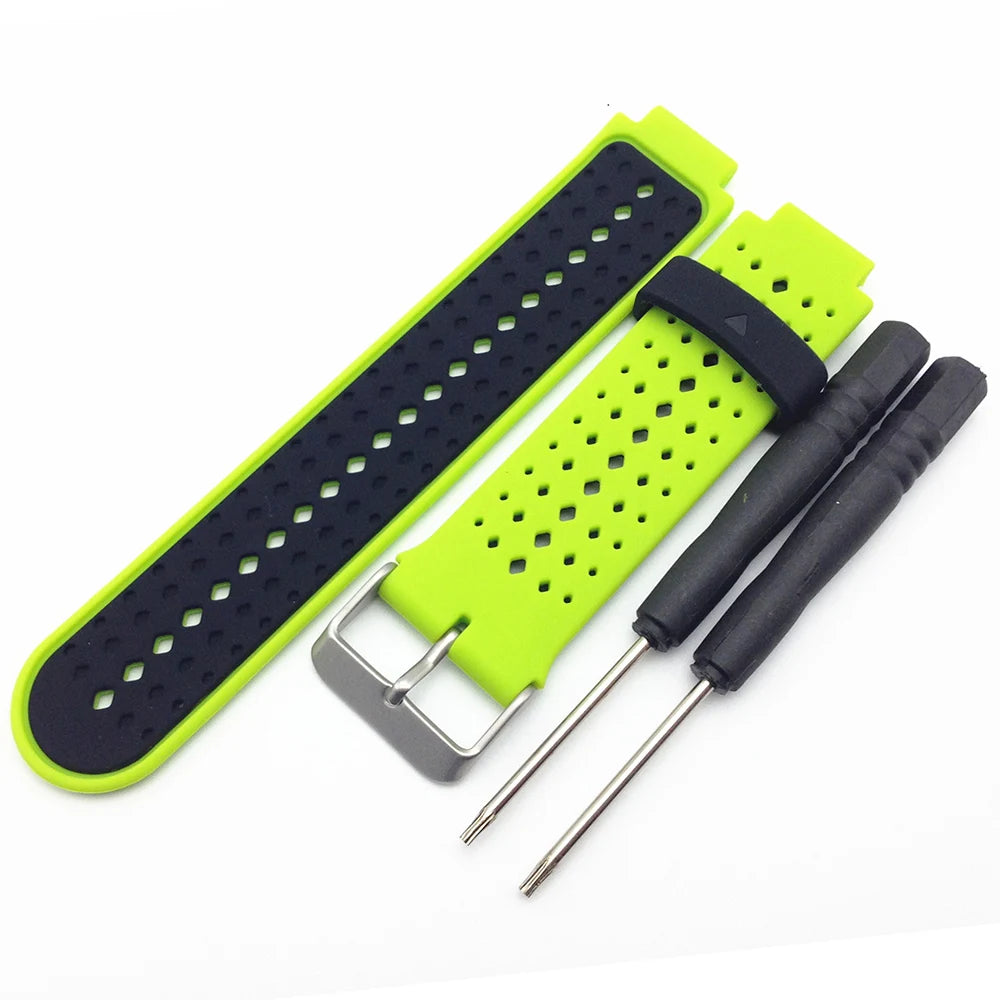 Silicone Replacement Strap for Garmin Forerunner 235/220/230/620/630/735XT