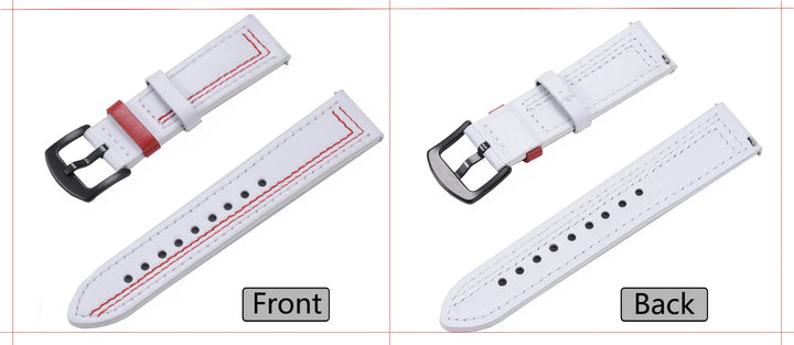 Men’s Genuine Leather Watch Band 22–24mm (Top Grain, High Quality)