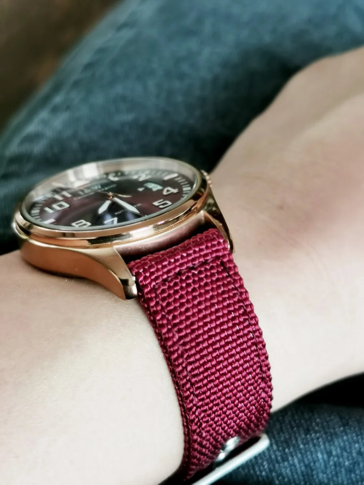 Hemsut Nylon Quick-Release Watch Strap – 18–24mm Military Style