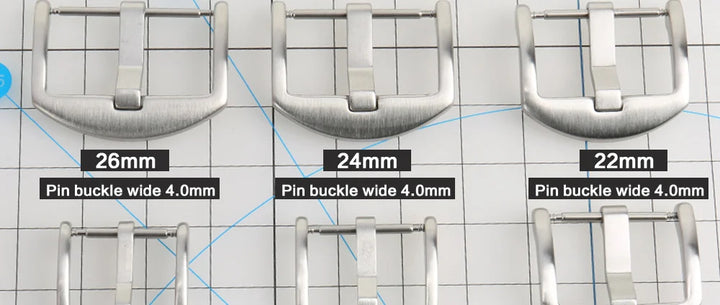 MAIKES Stainless Steel Watch Buckle 16mm 18mm 20mm 22mm 24mm Leather Strap Watch Clasp Black Rose Gold