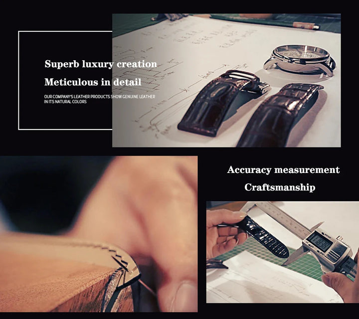 Premium Genuine Leather Watch Strap 12–24mm (With Tool)