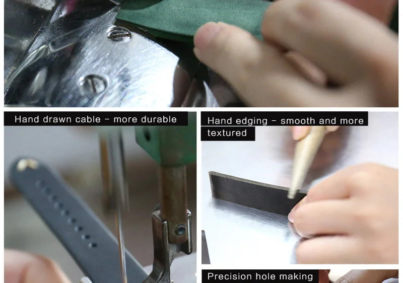 Handmade Vintage Leather Watch Strap 18–24mm – MAIKES