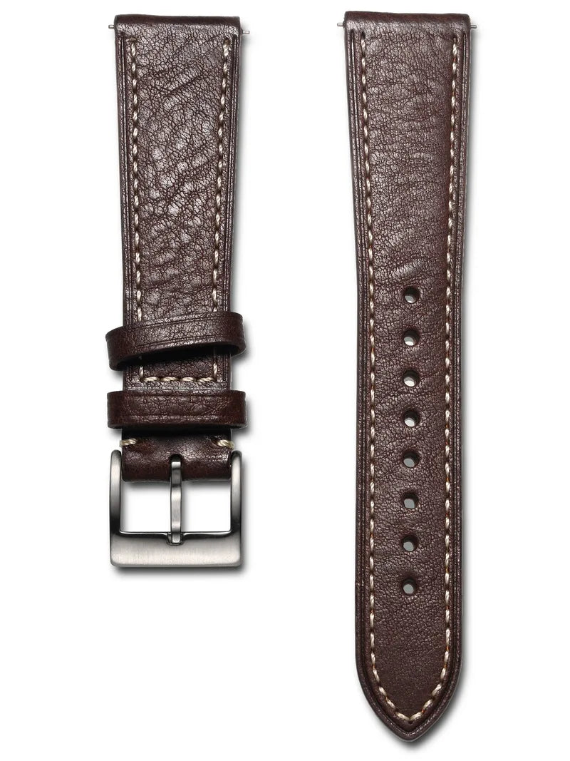 HEMSUT Italy Genuine Leather Watch Strap – Vintage, Handmade, Quick Release (18/20/22mm)