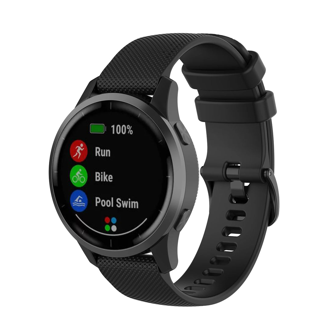 Silicone Watch Strap – 18–22mm for Garmin Vivoactive & Venu