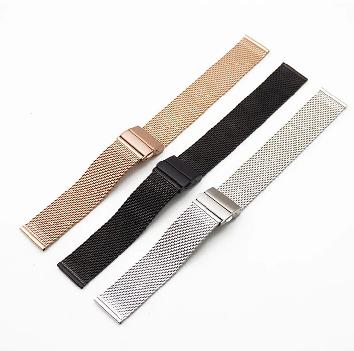 Premium Stainless Steel Watch Strap 18–22mm Quick Release