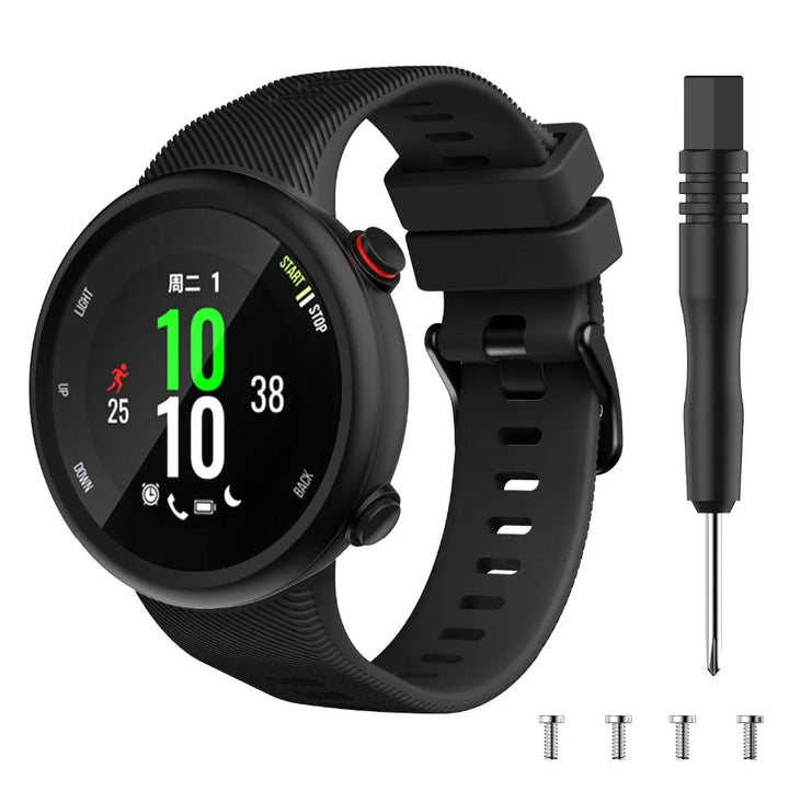 Silicone Watch Strap for Garmin Forerunner 45/45S & Swim 2