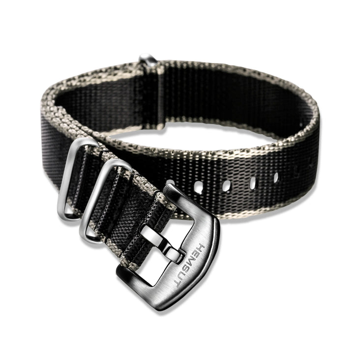 HEMSUT One-Piece Nylon Watch Strap (18-24mm)
