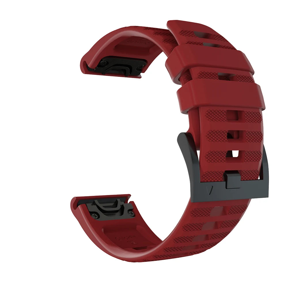 Quick-Fit Silicone Watch Strap – 22–26mm for Garmin Fenix & Epix