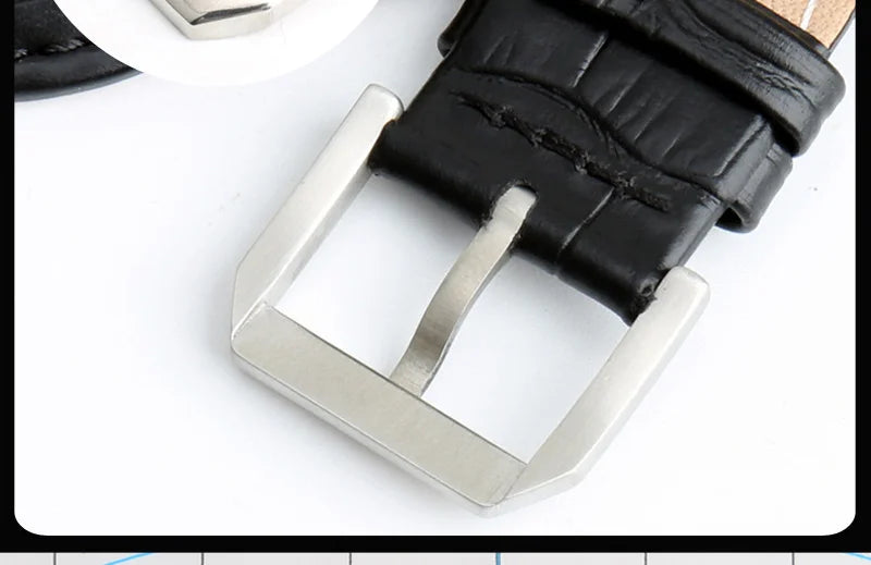 MAIKES Stainless Steel Watch Clasp 16mm 18mm 20mm 22mm Black Rose Gold Watch Buckle For Leather Watch Band