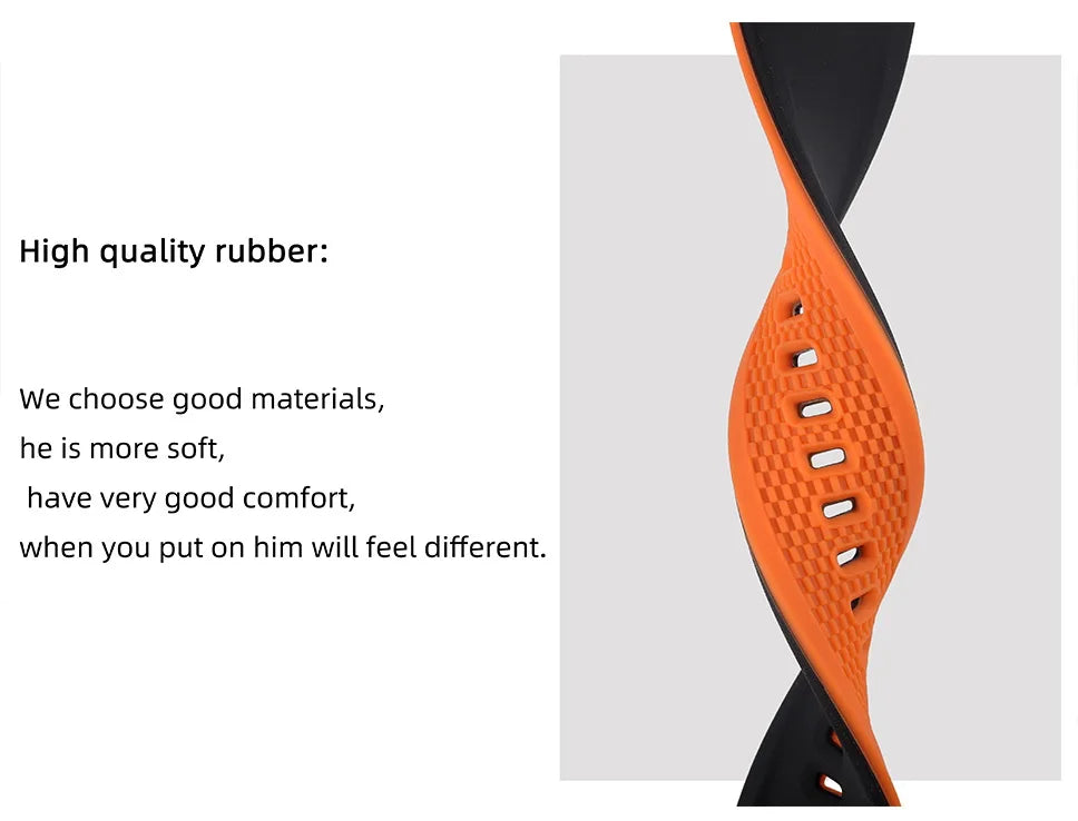 Hemsut Silicone Quick-Release Watch Strap – 18/20/22mm for Galaxy Watch