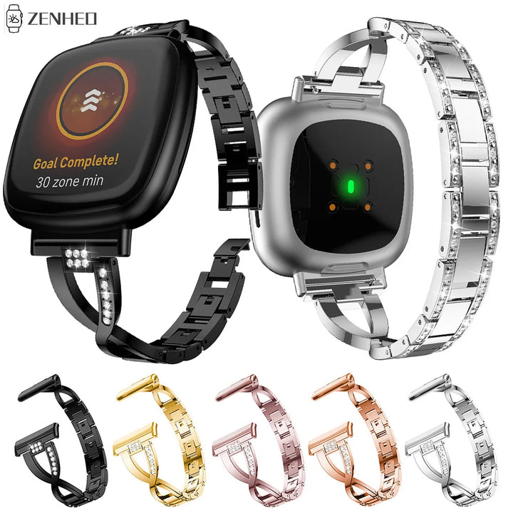 Rhinestone Bracelet Band for Fitbit Versa 3/4 & Sense