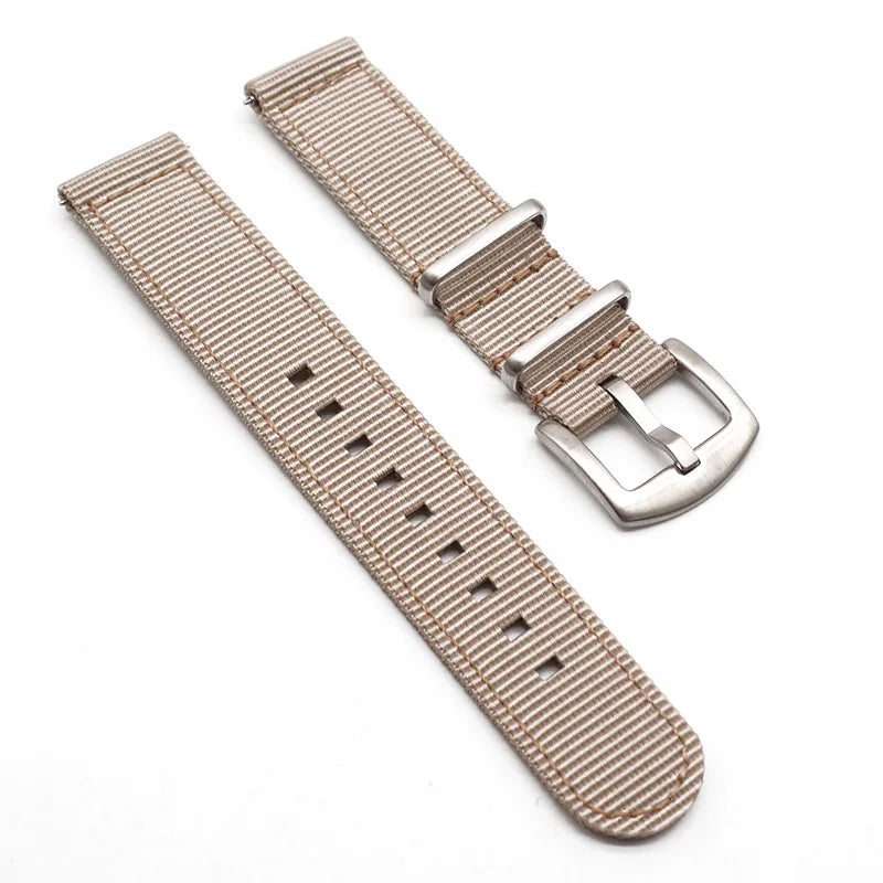 NATOBELT Nylon Sailcloth Strap 18mm 20mm 22mm Spring Military Quick Release Watchband For Watch Accessories Replacement Bracelet