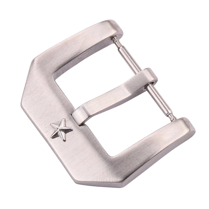 22mm Stainless Steel Watch Buckle – Brushed Silver