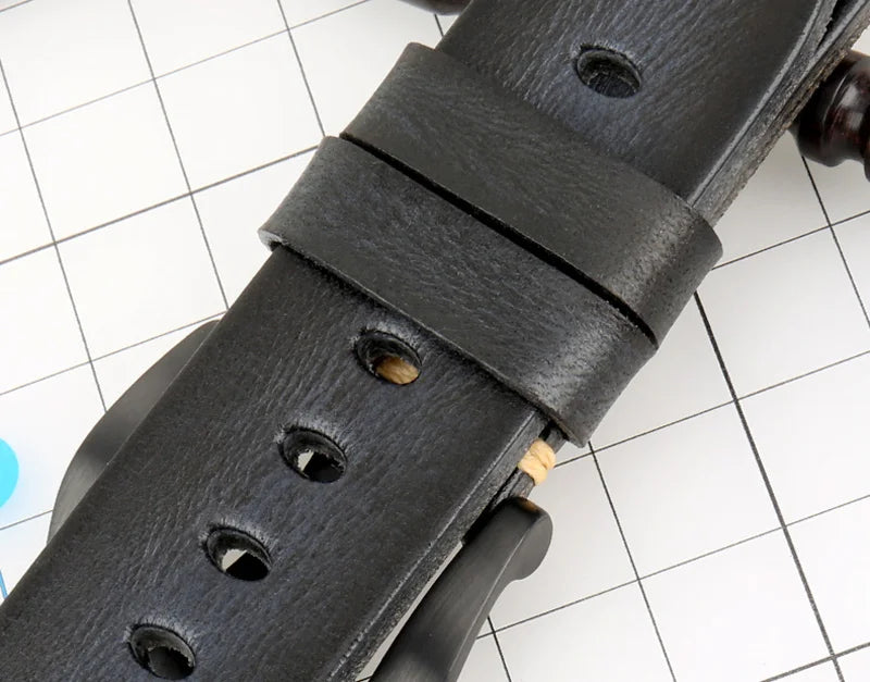 MAIKES Handmade Italian Leather Watch Strap – 18–24mm, Vintage for Panerai, Omega & IWC