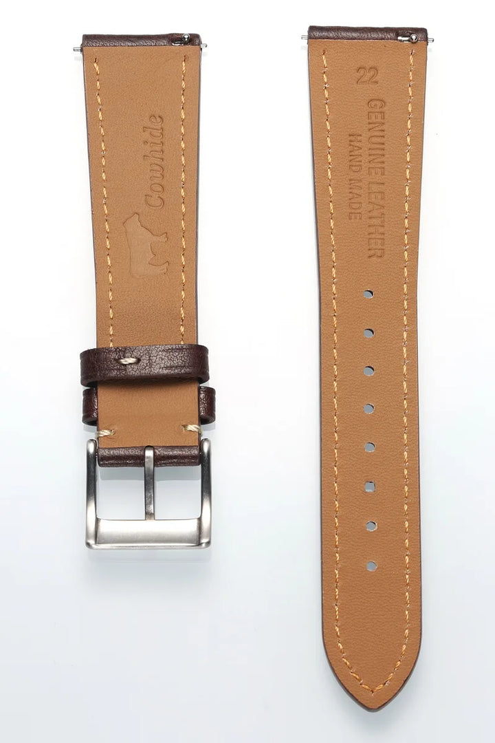 HEMSUT Italy Genuine Leather Watch Strap – Vintage, Handmade, Quick Release (18/20/22mm)