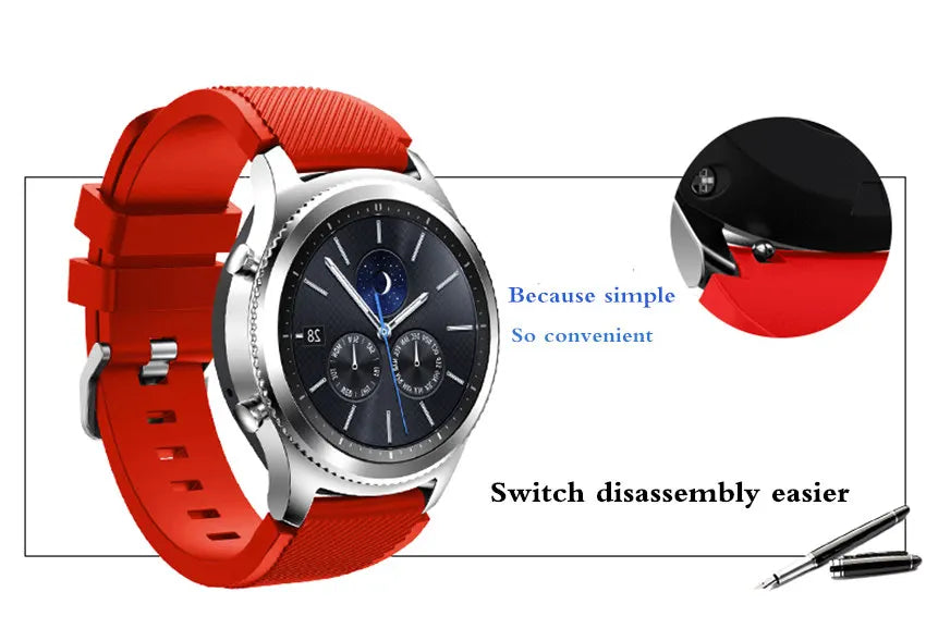 Universal Silicone Watch Band 20/22mm