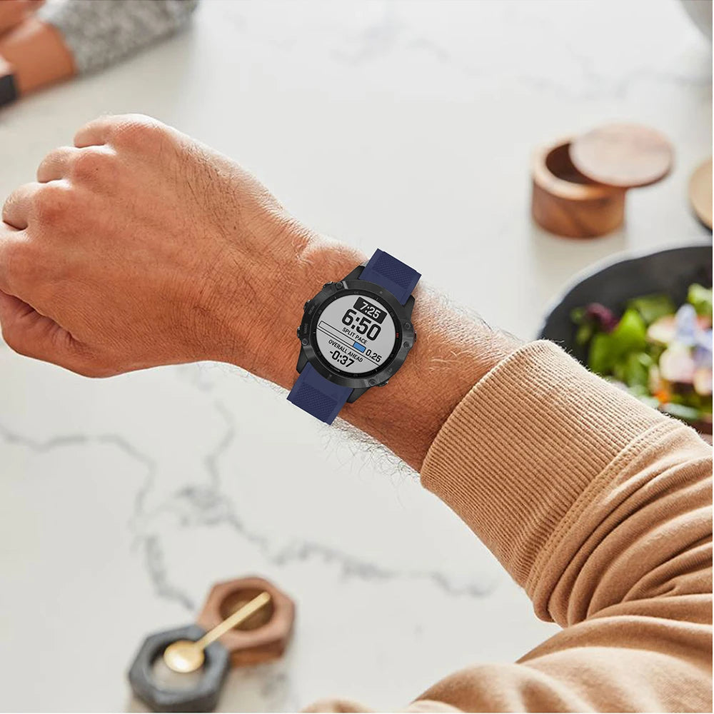 22mm Quick-Fit Silicone Strap – Garmin Fenix, EPIX & Tactix