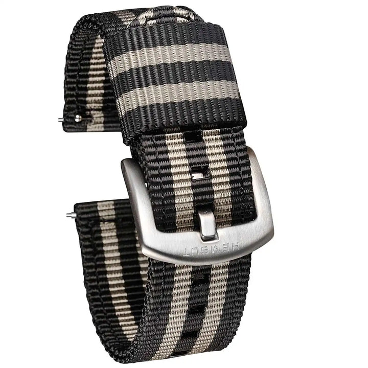 Military Nylon Quick-Release Watch Strap (18-24mm)