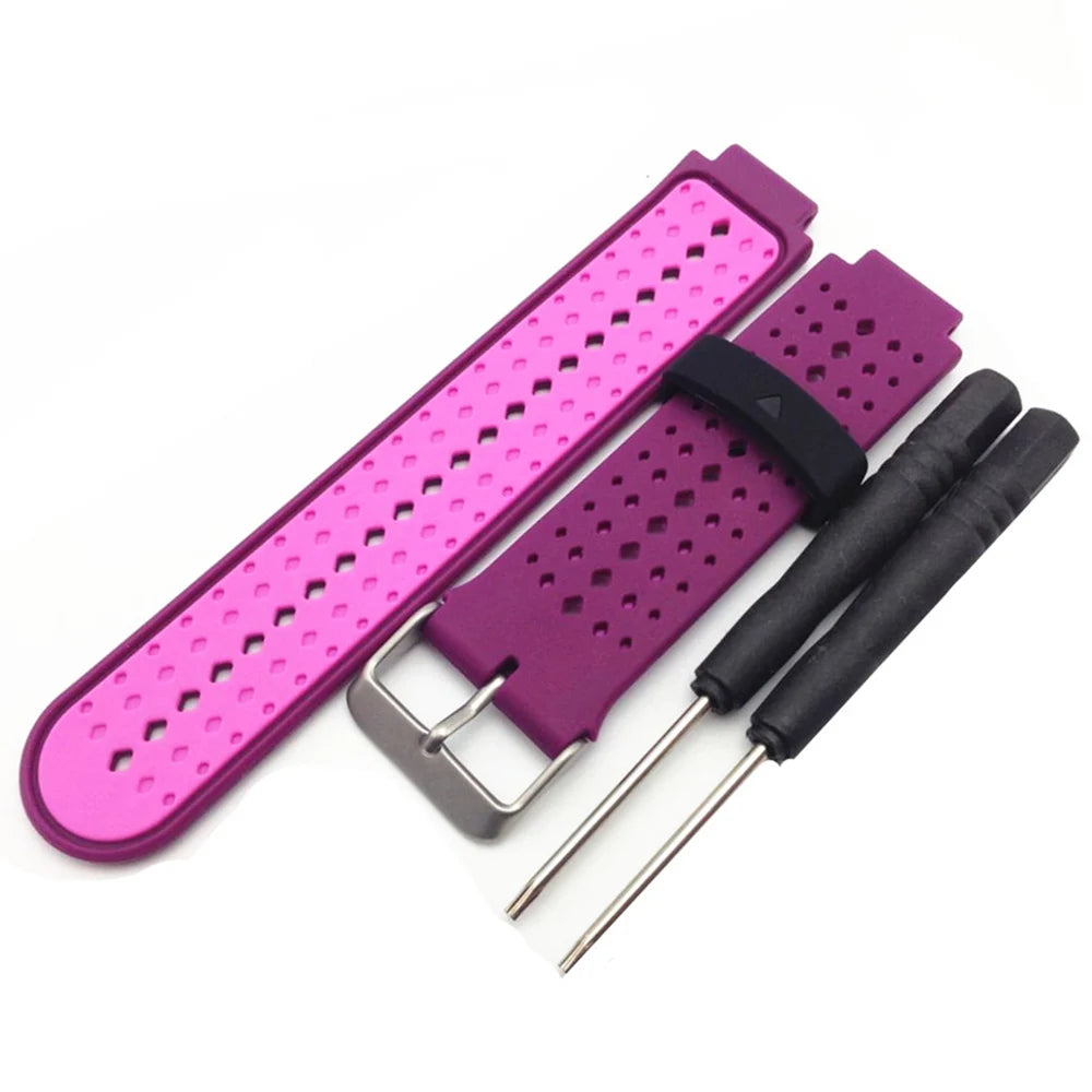 Silicone Replacement Strap for Garmin Forerunner 235/220/230/620/630/735XT