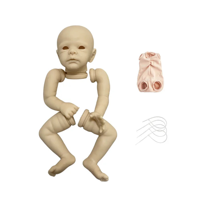 17″ Henley Blank Vinyl Reborn Doll DIY Kit