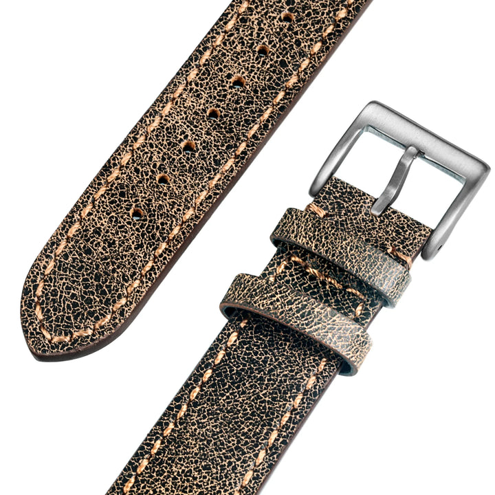 Hemsut Quick Release Leather Watch Bands Italian Mastrotto Brown Leather Watches Straps 18mm 20mm 22mm