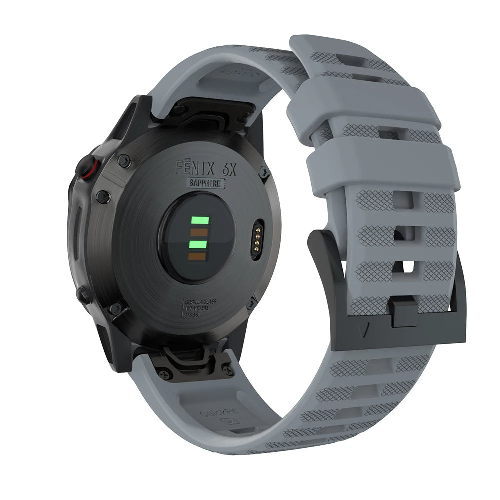 Quick-Fit Silicone Watch Strap – 22–26mm for Garmin Fenix & Epix