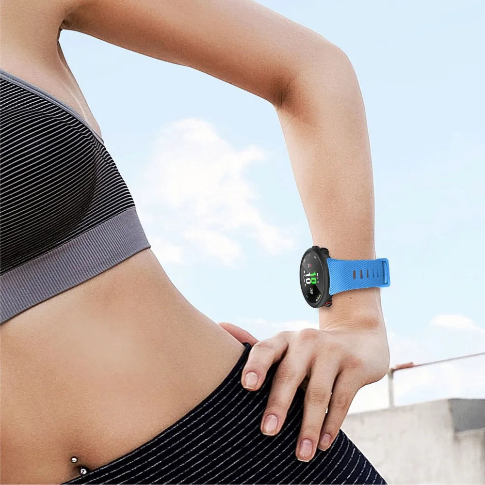 Silicone Watch Strap for Garmin Forerunner 45/45S & Swim 2