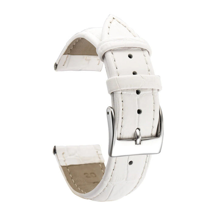 Cowhide Genuine Leather Watch Strap – 12–24mm with Tool