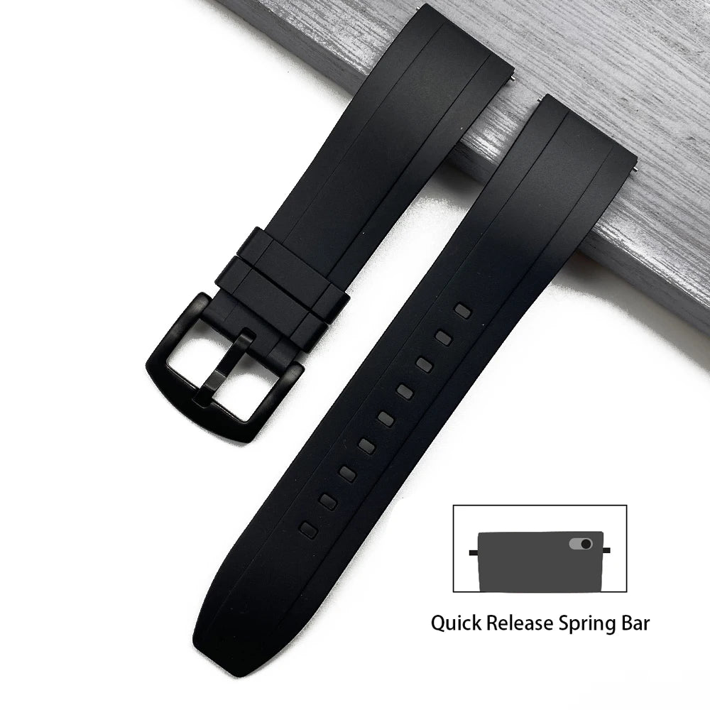 JUELONG Quick Release Watchbands Quality Silicone Rubber Watch Straps 20mm 22mm 24mm Waterproof Diving Men Watches Accessories