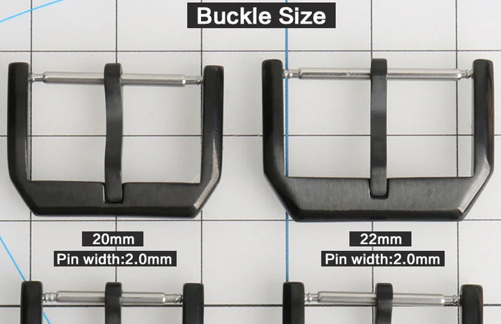 MAIKES Stainless Steel Watch Clasp 16mm 18mm 20mm 22mm Black Rose Gold Watch Buckle For Leather Watch Band