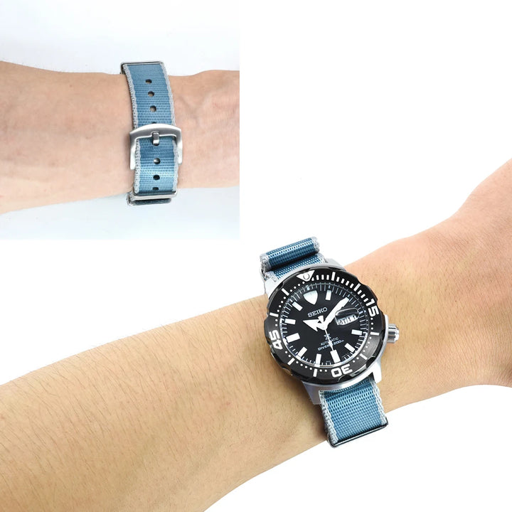 NATOBELT High Quality Army Sports Nylon Seatbelts Sailcloth Strap 20mm 22mm Fabric Nylon Watchbands For 007 Bond