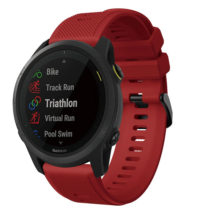 22mm Silicone Watch Strap for Garmin Forerunner 745