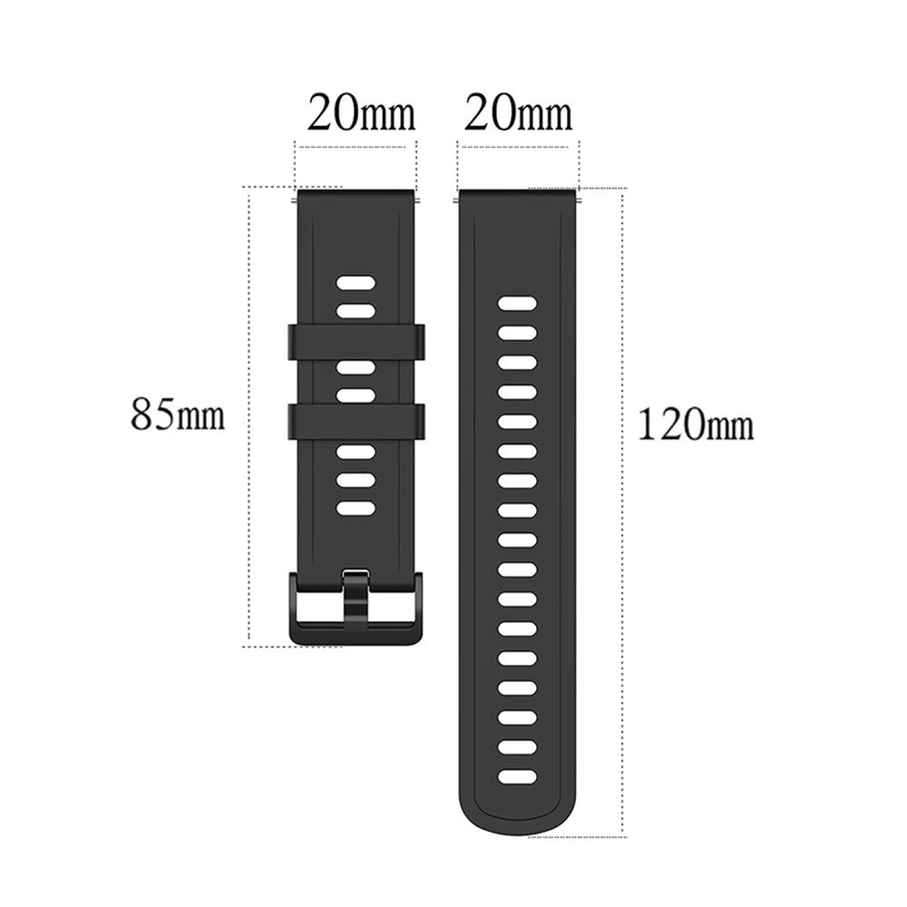 Silicone Watch Strap – 20/22mm for Polar Ignite 2, Vantage & Unite