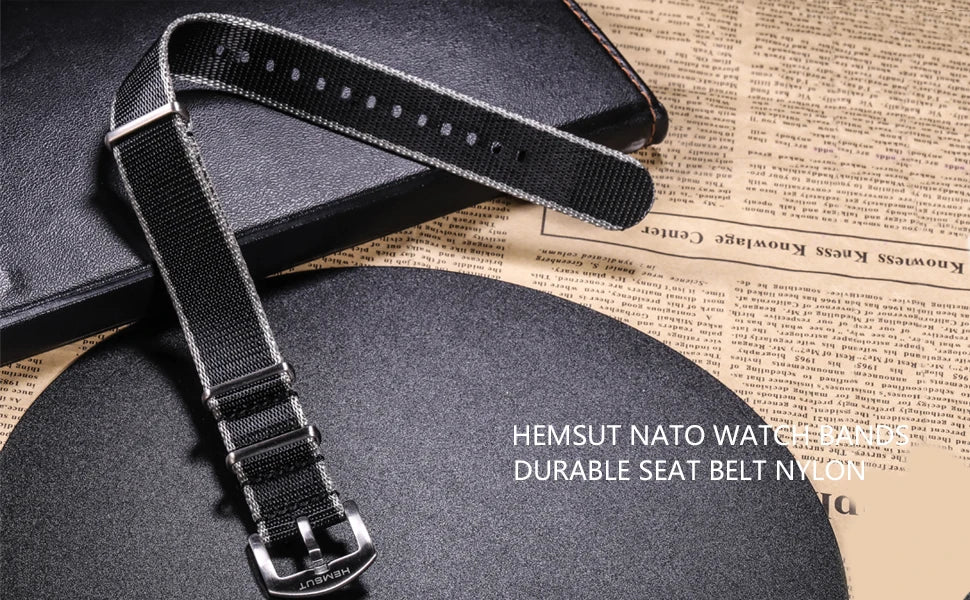 Military Nylon One-Piece Watch Band – 18/20/22/24mm