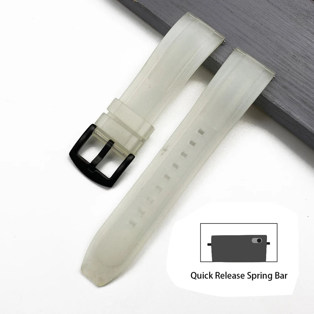 JUELONG Quick Release Watchbands Quality Silicone Rubber Watch Straps 20mm 22mm 24mm Waterproof Diving Men Watches Accessories