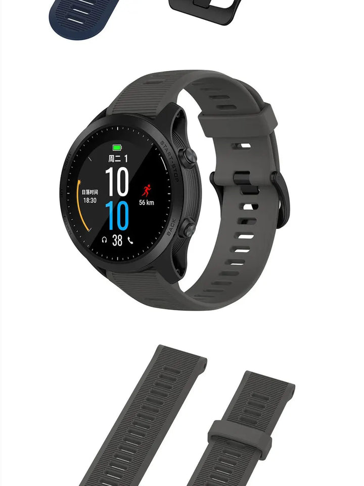 22mm Soft Silicone Strap for Garmin Forerunner & Fenix Series