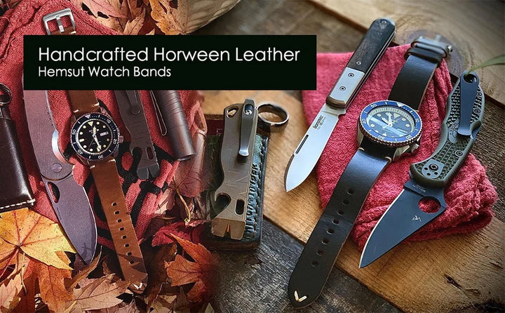 Hemsut Horween Chromexcel Leather Watch Strap – Quick Release, Handmade