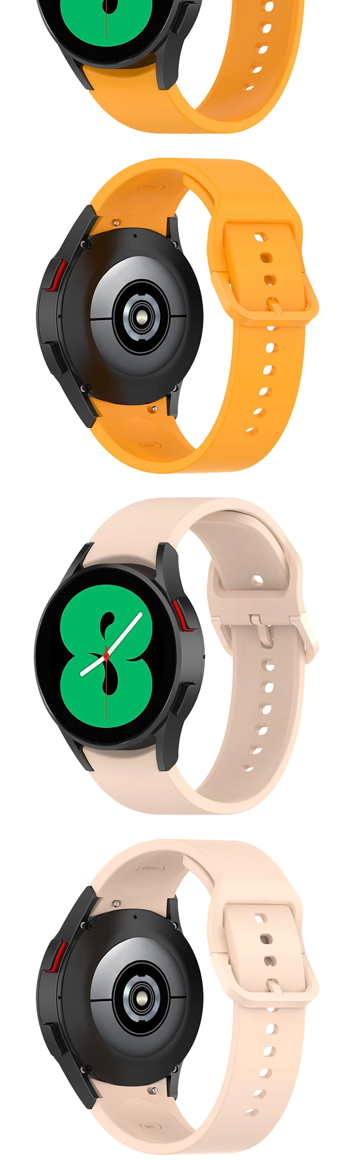 20mm Silicone Watch Strap for Samsung Galaxy Watch 40–46mm Sports Band