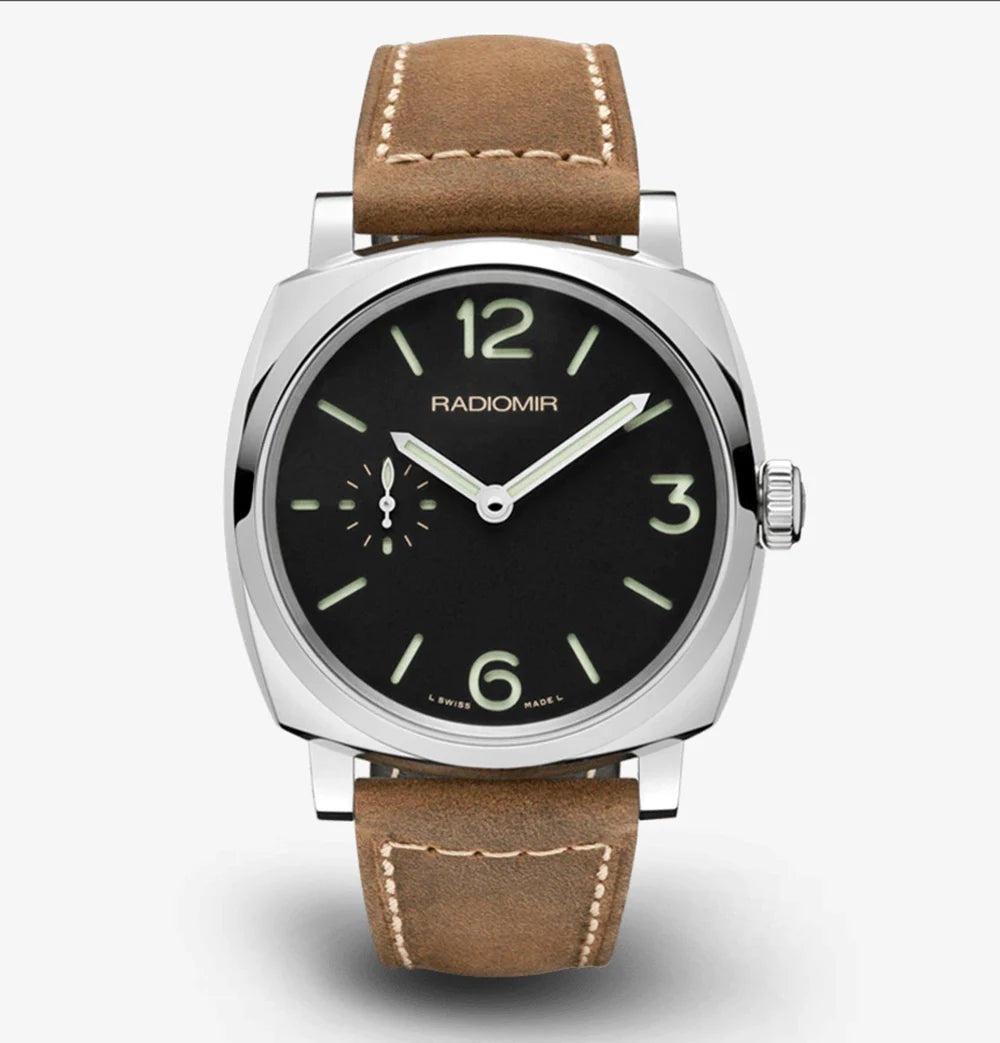 Genuine Leather Quick Release Watch Band 20–22mm for Huawei & Samsung Galaxy 45/46mm