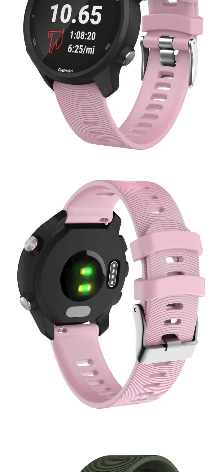 Colorful 20mm Silicone Strap for Garmin Forerunner & Vivomove