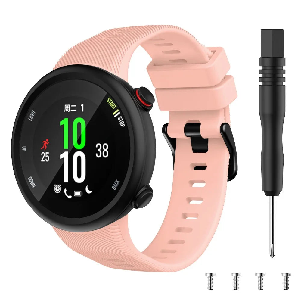 Silicone Watch Strap for Garmin Forerunner 45/45S & Swim 2