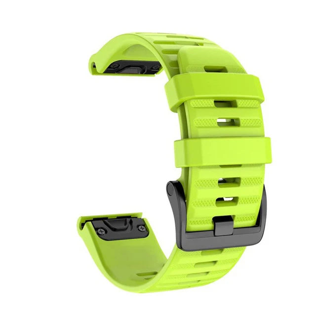 Silicone Watch Strap for Garmin Fenix & Epix Series – 20/22/26mm