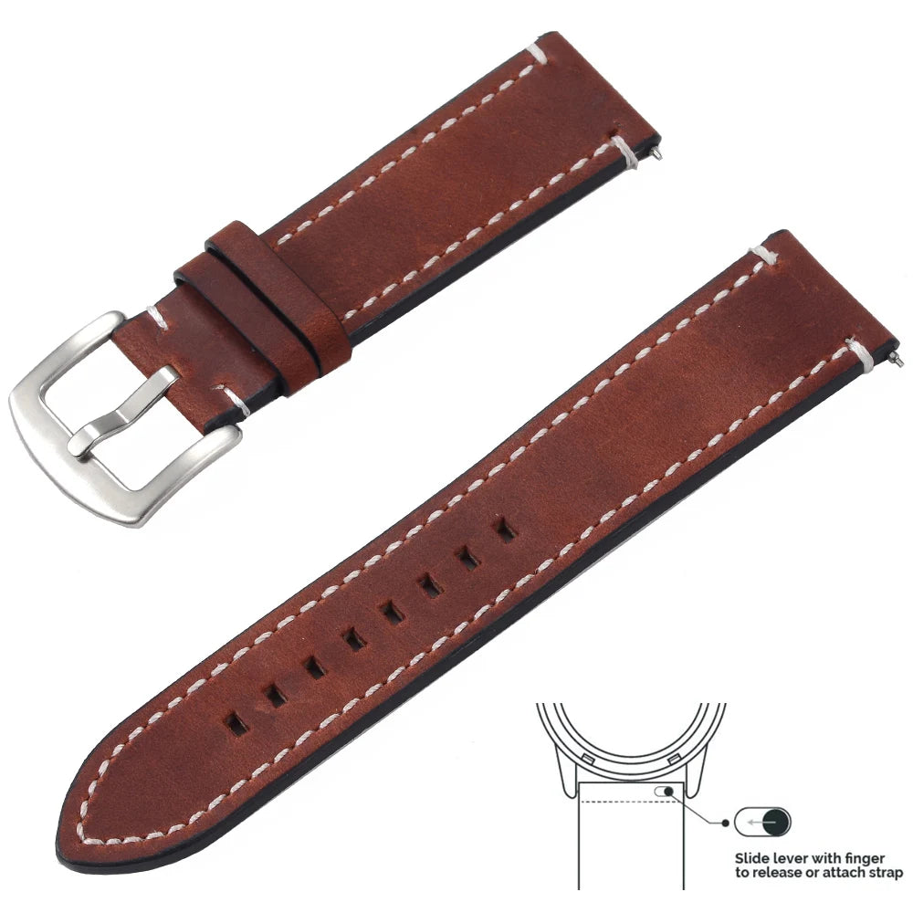 Universal Silicone Watch Strap 20mm/22mm for Samsung, Huawei & Amazfit