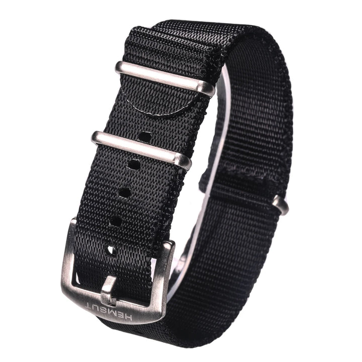 HEMSUT One-Piece Nylon Military Watch Strap 18-24mm