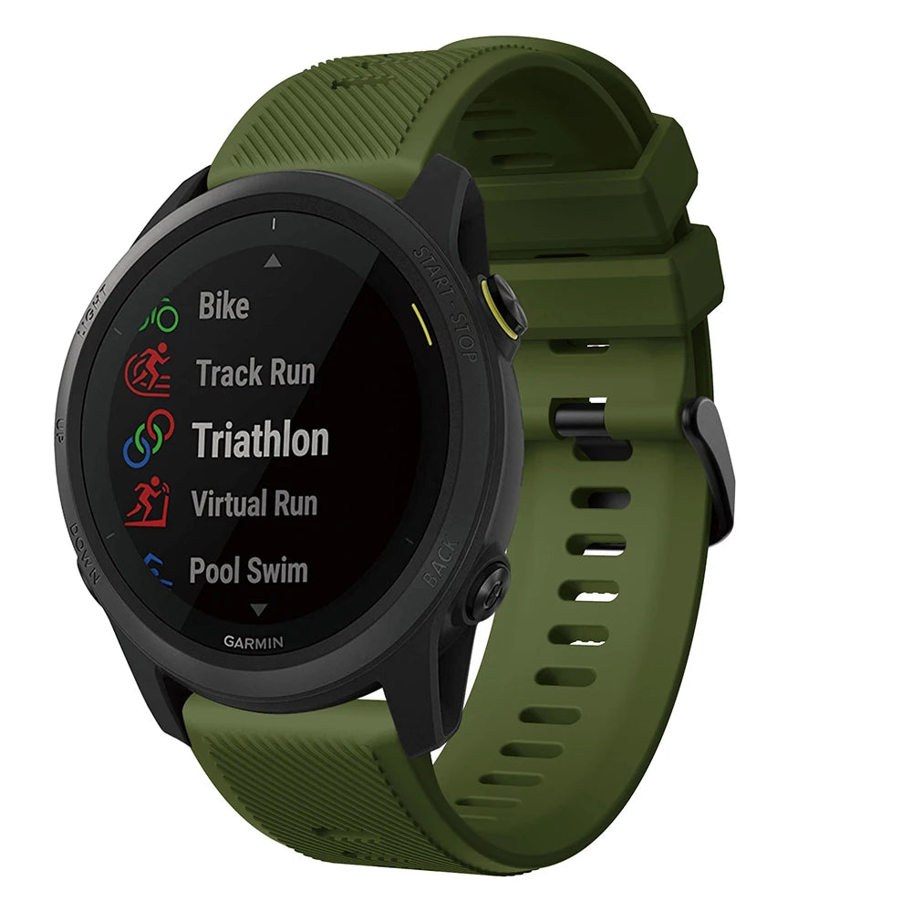 22mm Silicone Watch Strap for Garmin Forerunner 745