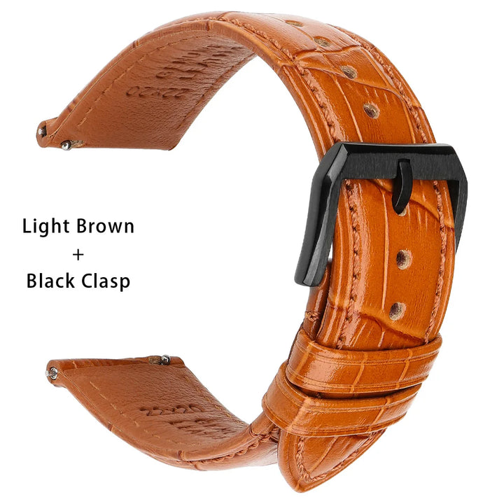 Quick Release Leather Watch Bands Watch Accessories For SEIKO Samsung Galaxy Watch Strap Active2/3 Watch Bracelet