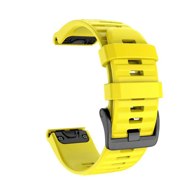 Silicone Watch Strap for Garmin Fenix & Epix Series – 20/22/26mm