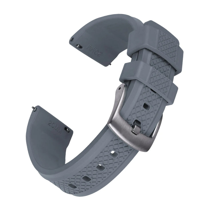 FKM Rubber Watch Strap 20/22mm for Samsung Galaxy 46mm & Huawei GT2/Amazfit GTR 47mm